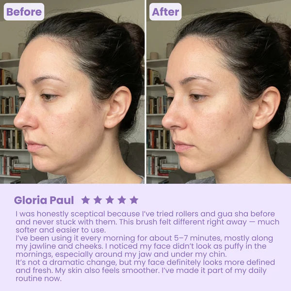LumiSculpt™ Lymphatic Contour Brush  - Jawline, Chin & Face Depuffing