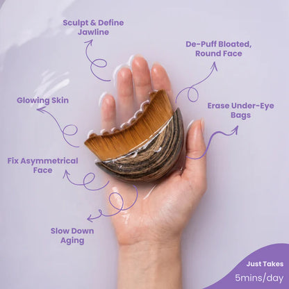 LumiSculpt™ Lymphatic Contour Brush  - Jawline, Chin & Face Depuffing