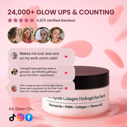 10-Min Dark Circle & Puffy Eye Repair Patch With Peptide + Collagen Hydrogel (60 Pcs)